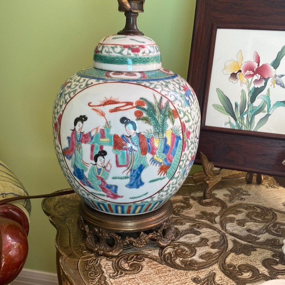 Source Unknown Accents Vintage Asian Ginger Jar Table Lamp Poshmark